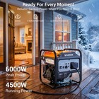 Efurden 6000watt Portable Inverter Generator Gas Powered Generator For Emergency