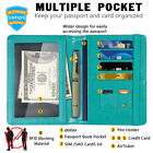 Us Passport Holder Leather Rfid Blocking Cover Leather Travel Wallet Case Card 