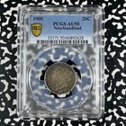 1900 Newfoundland 20 Cents Pcgs Au50 Lot g2289 Silver 