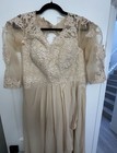 Handmade    Boutique Dress Mother Of The Bride Dress Champagne High Low Size 8