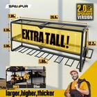 Power Tool Organizer Large 7 Drill Holder Wall Mount Heavy Duty Metal Tool Shelf