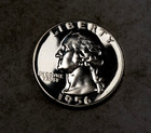 1956 Washington Quarter   Gem Proof Cameo Obverse   90  Sliver   Xq694