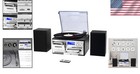 Compact Record Player System  3-speed Turntable  Bluetooth   Remote Control