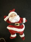 Lot 7 Vtg Flocked Christmas Ornaments Santa Teddy Bear Reindeer Frosty Angel Mcm