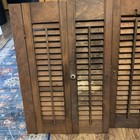 Set Of Vtg Wood Folding Louver Interior Window Shutters  See Pics  Read