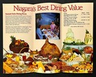 1989 Skylon Restaurant Dining Room Niagara Falls Canada Vintage Travel Brochure