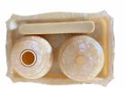 Celluloid Ivory Vanity Set Circa 1930s Art Deco Style 4 Piece Set Vintage