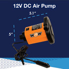 Wow Watersports 12v Dc Inflator Pump For Inflatables And Towables With Long Cord