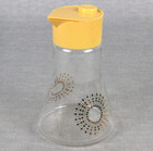 Pyrex Syrup Decanter Gold Atomic Starburst 1970s Cruet Carafe Creamer Condiments