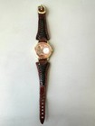 Vintage San Quentin Prison Wrist Watch Prisoner Made Folk Art - Working