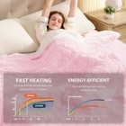 Jkmax Heated Electric Blanket King Size-100 x90  100  X 90   Pink 