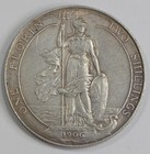 1906 Great Britain King Edward Vii Silver Florin Coin Very Fine