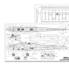 Aero-star 60 Sport Trainer 74  Rc Model Airplane Printed Plans   Templates