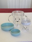 Magic Baby Bullet Food Blender Processor Short Cup Blue W lid   Container Pod