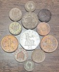 Lot Of 12 Great Britain  uk  Coins 1 2  1  2   50 Pence Elizabeth Ii 1961-1981