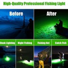 50000lumens 12v 120 Led Green Underwater Fishing Light Lamp Fish Attract 5m Us