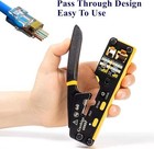 Pass Through Rj45 Crimp Tool Kit Ethernet Crimper Cat6a Cat6 Cat5e Cat5 Crimp   