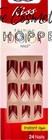 Kiss Medium Length Shiny Plum V French Manicure Glue-on Nails Dgdn10 X 3 Pks 