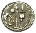 Julius Caesar Ar Denarius Silver Elephant Coin 49 Bc - Vf  very Fine  - Rare 