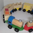 Melissa   Doug Wooden Farm Cargo Train Toy Sets Removable Cargo Educational