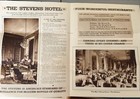 Two 1930 s Steven s Hotel Chicago Promotional Brochures