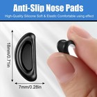 20 Pairs Eyeglass Nose Pads For Glasses - 1 0mm Ultra Thin Silicone Anti-slip   
