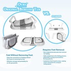 Collapsible Baby Bathtub Gray Bebeleh 0-24 Sling Newborn Toddler Months Ultimate