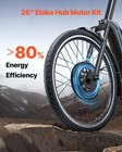 Vevor 1000w Electric Bike Conversion Kit 48v 420rpm 26  Front E-bike Hub Motor