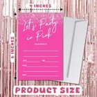Lets Party In Pink Birthday Invitation Birthday Party Invitations For Girls P   