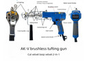 Tufting Gun 2 In 1 Electric Carpet Tufting Gun Tufting Machine Can Do Both Cut