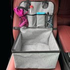 Dog Car Seat puppy Booster Seat For Car Front Seat With Storage Pockets pet Boos