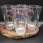 Set Of 4 Miller Lite Pint Glasses 16 Oz Retro Logo - A Fine Pilsner Beer Barware