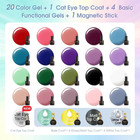 Rosalind 25pcs All Seasons Colors Gel Nail Polish Set 10ml Base Top Coat