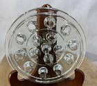 16 Hole Clear Glass Flower Frog  5 1 4    Diameter Floral Arrangements Vase