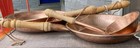 Set Of 3 Hammered Copper Pans   A Ladle For Decoration    i Believe 