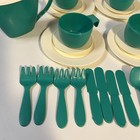 Vtg American Plastic Toys Lot Aqua Kitchen Dish Doll Child Playset  htf