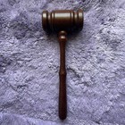 Vtg Wooden Gavel - Judge Auctioneer Lawyer Mallet Hammer Law Office Desk Decor 