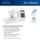 Brother Se700 Embroidery   Sewing Machine  New   Free Shipping
