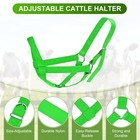 1-pack Adjustable Cattle Cow Halter  18 9 -23 23  With Leading Rope  green 