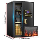 Besafety 6 5 Cuft Large Safe Box  Digital Panel  With  Adjustable Shelf   Alarm
