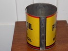 Vintage Pennzoil Motor Oil One Gallon Topless Empty Can