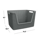 Curverlarge Easy Access Basket Durable Resin Organization And Storage Basket Bin