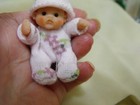 Ooak  Dollshouse Miniature Baby  1 12th Scale Doll Artist  Handmade  5 Cm