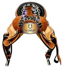 Youth Western Leather Barrel Horse Saddle Include Tack Set 10 In To  13 In