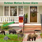 Solar Motion Sensor Animal Repeller Dog Barking Gunshot 130db Loud Sound   Light