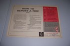 1964 Disney Fire Prevention Poster How To Report A Fire 18 x13   100-b Pinocchio