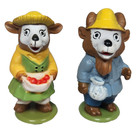 Playskool Puzzletown Richard Scarry Vintage People Figures Animals Lot Of 9