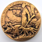 Vtg 2000 Stancorp The Will To Achieve 2 75  Medallic Art Co Bronze Medal