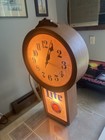 L Vintage Miller Lite Lighted Clock sign  Works Great 1986
