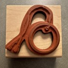 Wood Mounted Rubber Stamp Inkadinkado Circle Tag 92663-o Wood Stamps Rubber